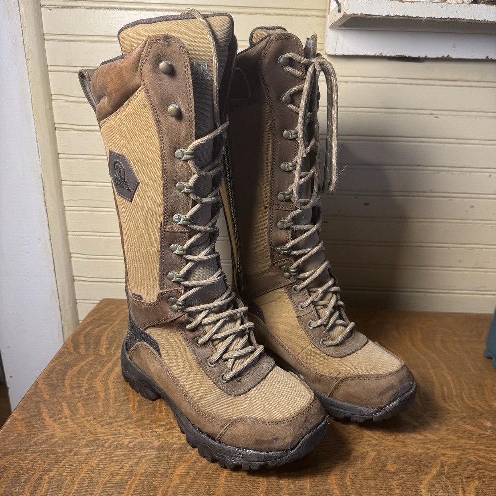 Magellan Women's 8B Snake Shield Waterproof Hunting Snake Boots Brown FLAW